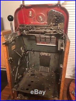 Antique Slot Machine Mills Bell O Matic 4 Reel with Topper Unrestored McGulls