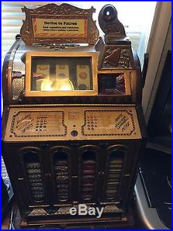 Antique Slot Machine Mills FOK MINT VENDOR 1928 all original except mints