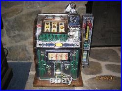Antique Slot Machine Mills Poinsettia Mint Vendor Skill Stops 1929 Rare