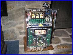 Antique Slot Machine Mills Poinsettia Mint Vendor Skill Stops 1929 Rare