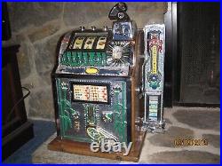 Antique Slot Machine Mills Poinsettia Mint Vendor Skill Stops 1929 Rare