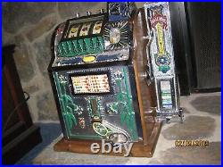 Antique Slot Machine Mills Poinsettia Mint Vendor Skill Stops 1929 Rare