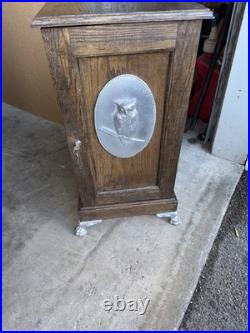 Antique Slot Machine Oak Stand Choice of One WithClaw Feet, Lock & Key & Storage