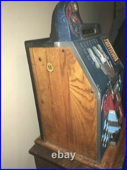 Antique Slot Machine Original Working Still Retains Original Finish Castle Front