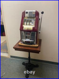 Antique Slot Machine Stand