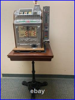 Antique Slot Machine Stand