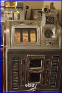 Antique Victoria 5 cent O. D. Jennings Model B DBL Mint Vendor DBL Jackpot 1931