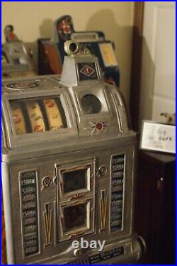 Antique Victoria 5 cent O. D. Jennings Model B DBL Mint Vendor DBL Jackpot 1931