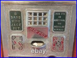 Antique Vintage 1910 Mills  5 Cent Slot Machine, Works Great