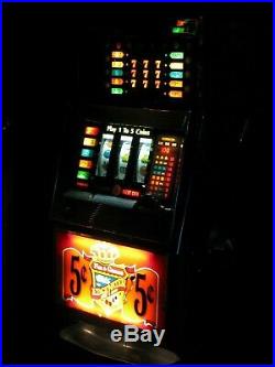 Antique Vintage Bally's Slot Machine' 5 Liner (model 873-a) Beautiful Shape