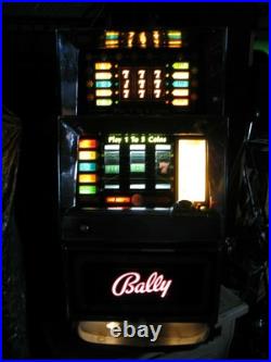 Antique Vintage Bally's Slot Machine' Model 742-a Five Liner Clean' Nice Shape
