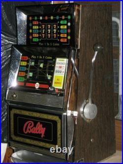 Antique Vintage Bally's Slot Machine' Model 742-a Five Liner Clean' Nice Shape