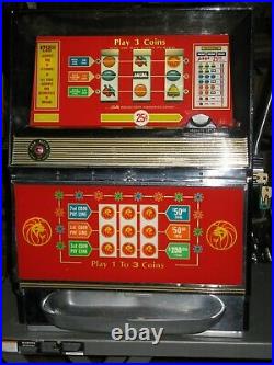 Antique Vintage Bally's Slot Machine' (low Boy Mgm Casino) Beautiful Shape