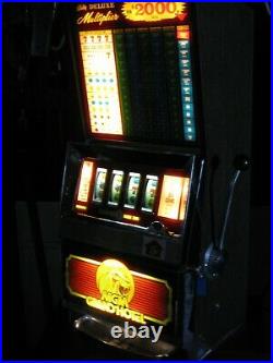 Antique Vintage Bally's Slot Machine' (mgm Grand' Model 1008) Great Shape