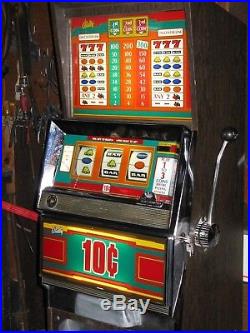 Antique Vintage Bally's Slot Machine' (model 1090) Clean And In Nice Shape