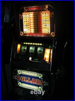 Antique Vintage Bally's Slot Machine' (model 1096 Dollar) Clean' Nice Shape