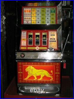 Antique Vintage Bally's Slot Machine' (model 809 Mgm Grand) Beautiful Shape