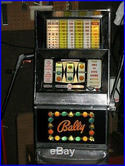 Antique Vintage Bally's Slot Machine' (model 809-b 1968) Clean' Nice Shape