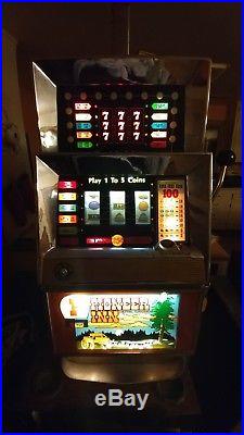Antique Vintage Bally's Slot Machine' (model 873) Beautiful Shape