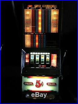 Antique Vintage Bally's Slot Machine' (model 891) Clean And In Nice Shape