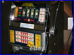 Antique Vintage Bally's Slot Machine' (model 989 Rare Low Boy) Beautiful Shape