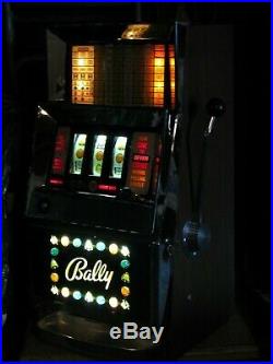 Antique Vintage Bally's Slot Machine' (seven Coin) Super Clean' Beautiful Shape