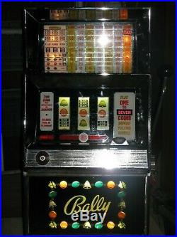 Antique Vintage Bally's Slot Machine' (seven Coin) Super Clean' Beautiful Shape