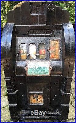 Antique Vintage Mills British Slot Machine 1d NEEDS RESTORATION