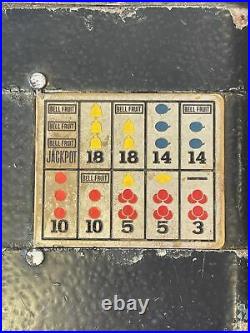 Antique Vintage Mills Vest Pocket 5¢ Nickel Casino Slot Machine Very Rare! Wow