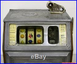 Antique Watling Blue Seal Jackpot Slot Machine Casino Quarter 25c Coin Op USA