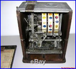 Antique Watling Blue Seal Jackpot Slot Machine Casino Quarter 25c Coin Op USA