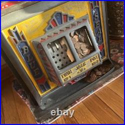 Antique Watling Blue Seal Slot Machine 1 Cent (READ DESCRIPTION)