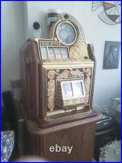 Antique Watling Exceptionally 10 ct (dime) ROL-A-TOP Console slot machine 1930's