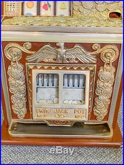Antique Watling Rol-A-Top 10c Cent Dime Slot Machine Working Excellent Condition