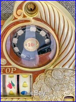 Antique Watling Rol-A-Top 10c Cent Dime Slot Machine Working Excellent Condition