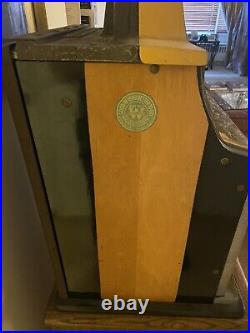 Antique Watling Rol-A-Top 1940's 5 cent Slot Machine withStand in great cond