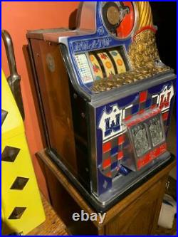 Antique Watling Rol-A-Top 5 Cent Slot Machine