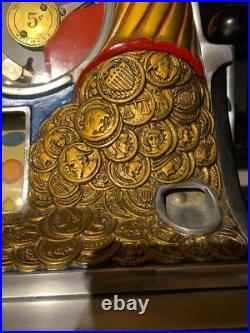 Antique Watling Rol-A-Top 5 Cent Slot Machine