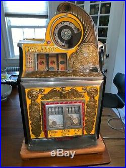 Antique Watling Rol-A-Top 5c Cent Nickel Slot Machine
