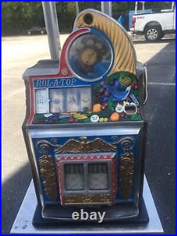 Antique Watling Rol-A-Top Bird of Paradise 5 cent Slot Machine Rare Machine