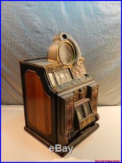 Antique Watling Rol A Top Gold Award Twin Jackpot Mint Vendor Slot Machine 5c