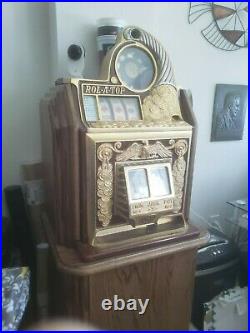 Antique Watling Rol-a-top with Custom Console 10c Slot Machine
