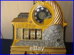 Antique Watling Slot Machine Gold Award & Vendor Front