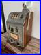 Antique Wood 1925 Chicago Jennings Dutch Boy 5 Cent Coin Mechanical Slot Machine