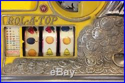 Antique c1940 WATLING ROL A TOP 10c Slot Machine Checkerboard Coin Front
