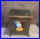 Antique slot machine stand