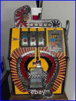 Antique vintage slot machine mills war eagle machine