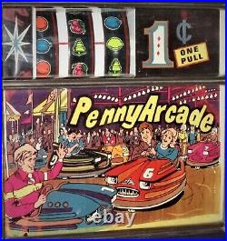 Aristocrat Penny Arcade Coin Operated Penny Slot Machine Needs Minor Repair