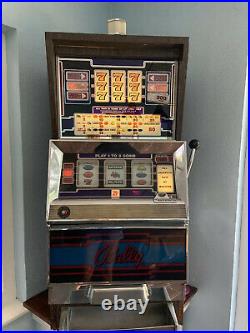 Authentic Antique Bally Casino $0.25 Slot Machine. Good Working Condition