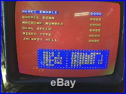 BALLY VIDEO POKER V5500 HIGH FIVES COINS ONLY PLAY TO 1 TO 5 COINS